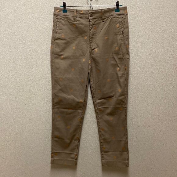 J. Crew Polka Dot Chino Pants Size 27 - Picture 1 of 5